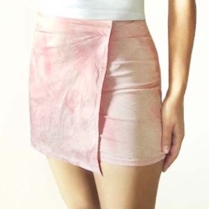 PACIFIC TRAIL Pink Acid Wash Skorts